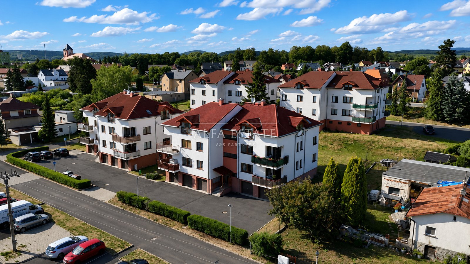 Byt 4kk, 135,1m2 s balkonem a garáží, ul. Bezručova, Chodov